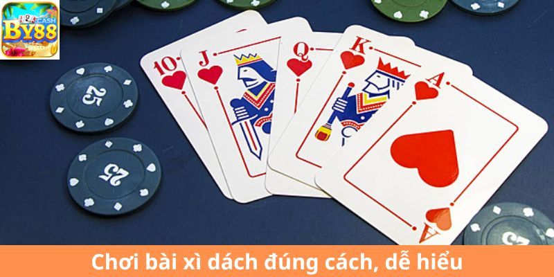 Hướng dẫn luật chơi Xì dách online chuẩn tại By88 